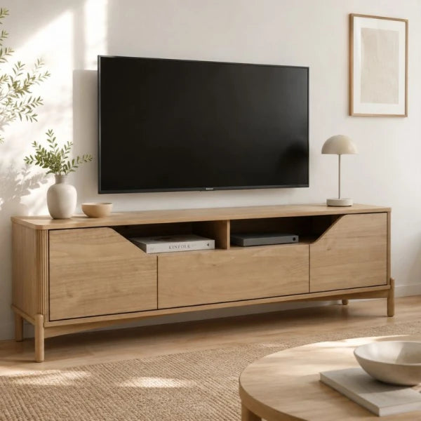 RACK 2 PUERTAS MADERA MACIZA - NEST