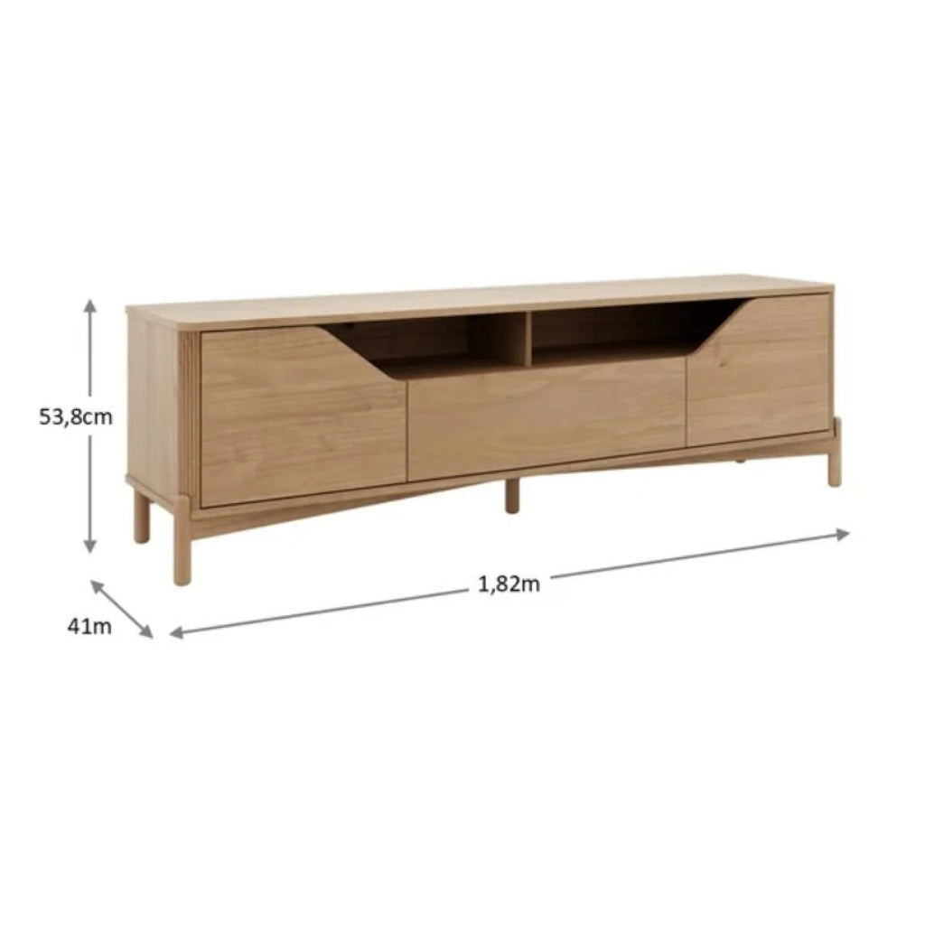 RACK 2 PUERTAS MADERA MACIZA - NEST