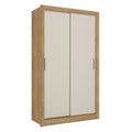 ROPERO 2 PUERTAS CORREDIZAS CITY - CAPUCCINO/OFF WHITE O MENTA